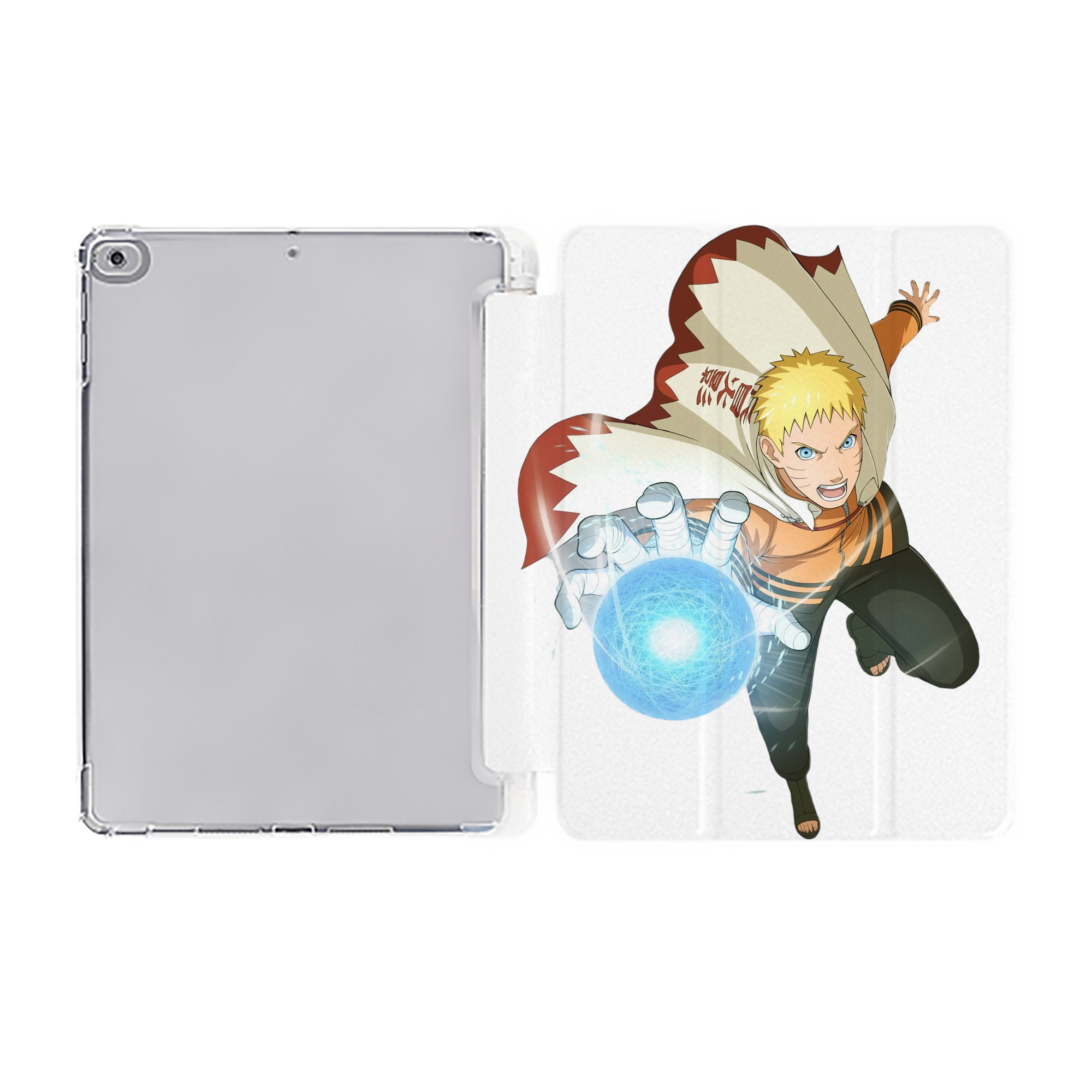 （画像用） NARUTO -ナルト- うずまき ナルト Uzumaki Naruto IPad ケース ペン収納付き 三つ折りスタンド PUレザー×シリコン 対応機種9.5/10.5/10.9インチ
